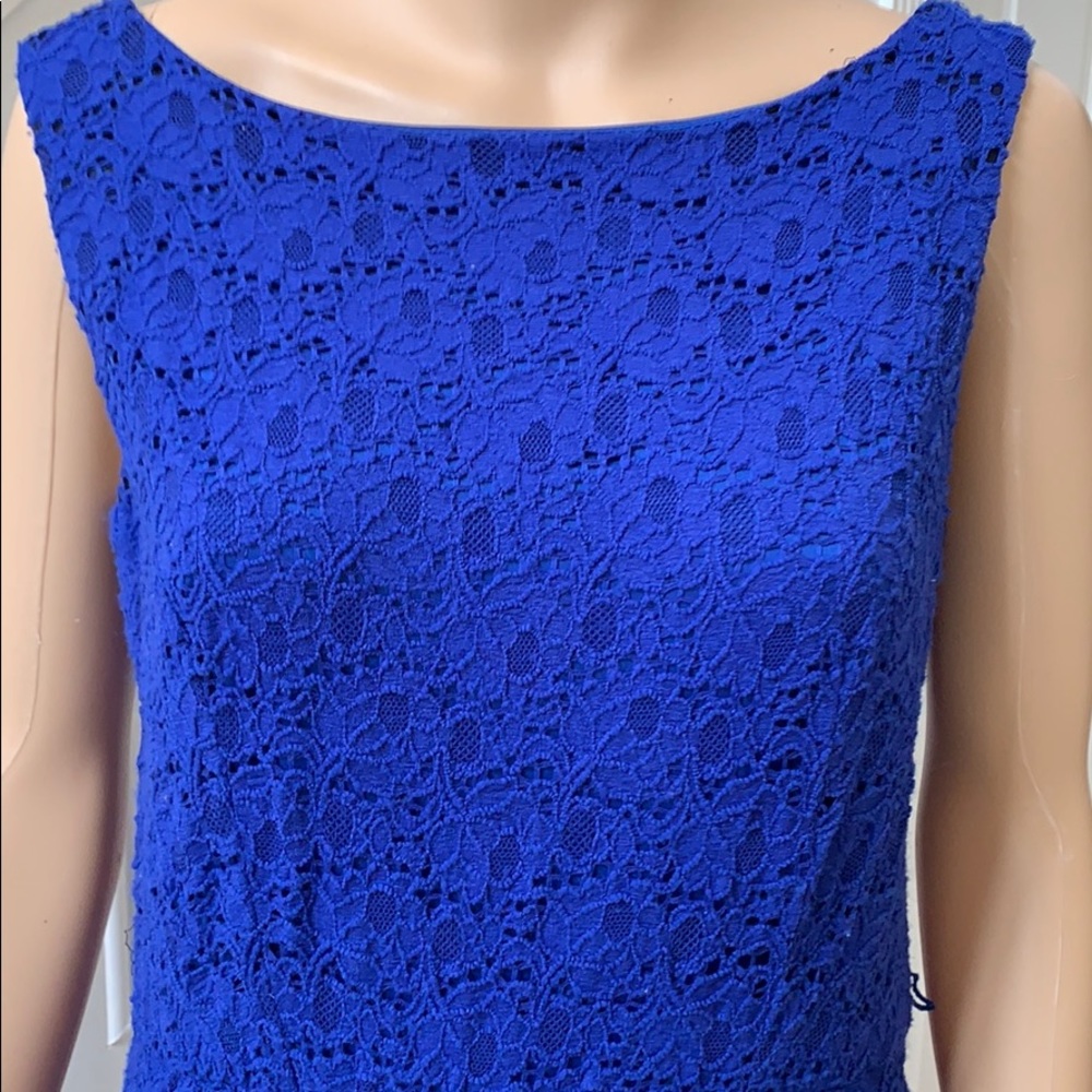 Royal blue dress sz 10 - Picture 3 of 4
